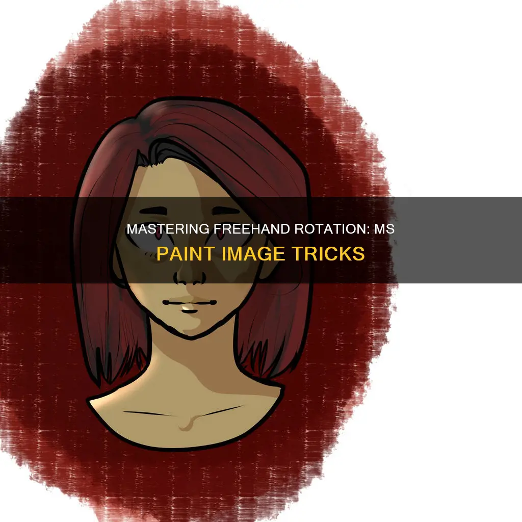 how to freehand rotate an image in ms paint