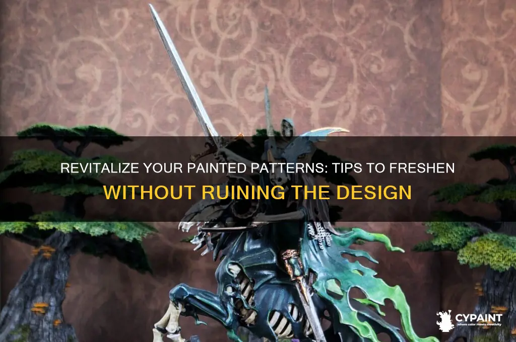 how to freshen paint without messing up pattern