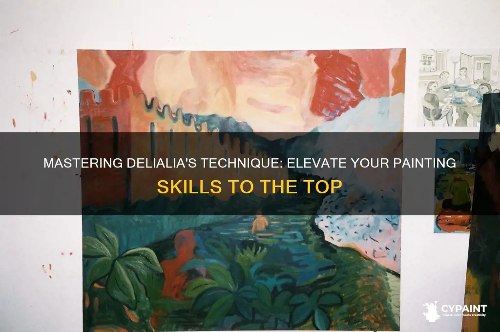how to ge tot delialia on top of her painting