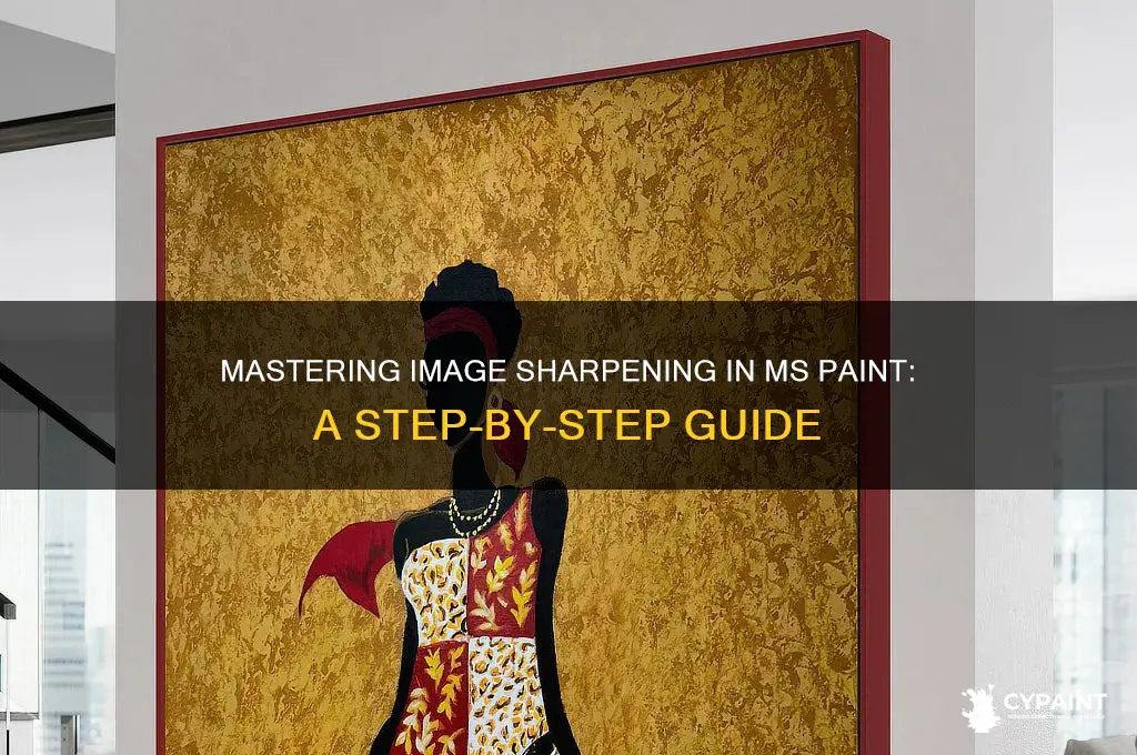 how to getsharpen an image on ms paint