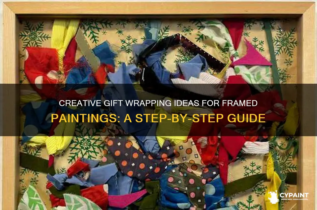 how to gift wrap a framed painting