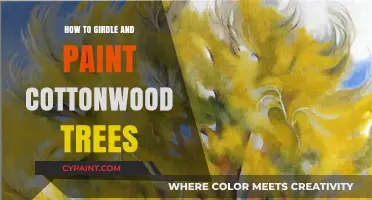 Girdling and Painting Cottonwood Trees: A Step-by-Step Guide