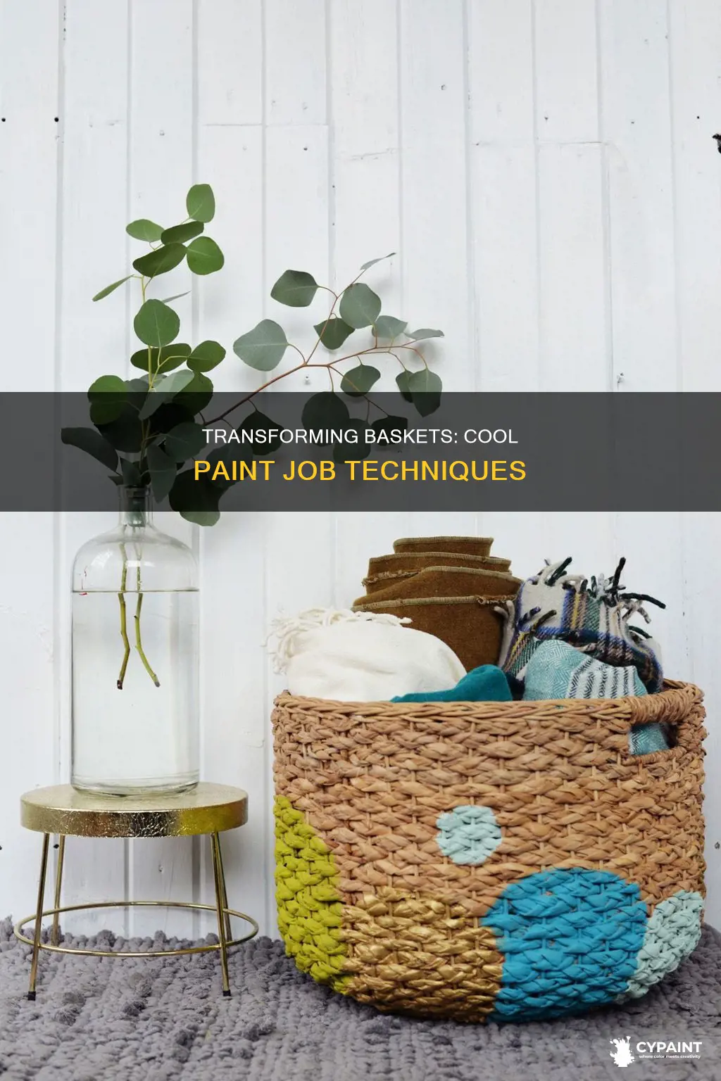 how to give a basket a cool paint job