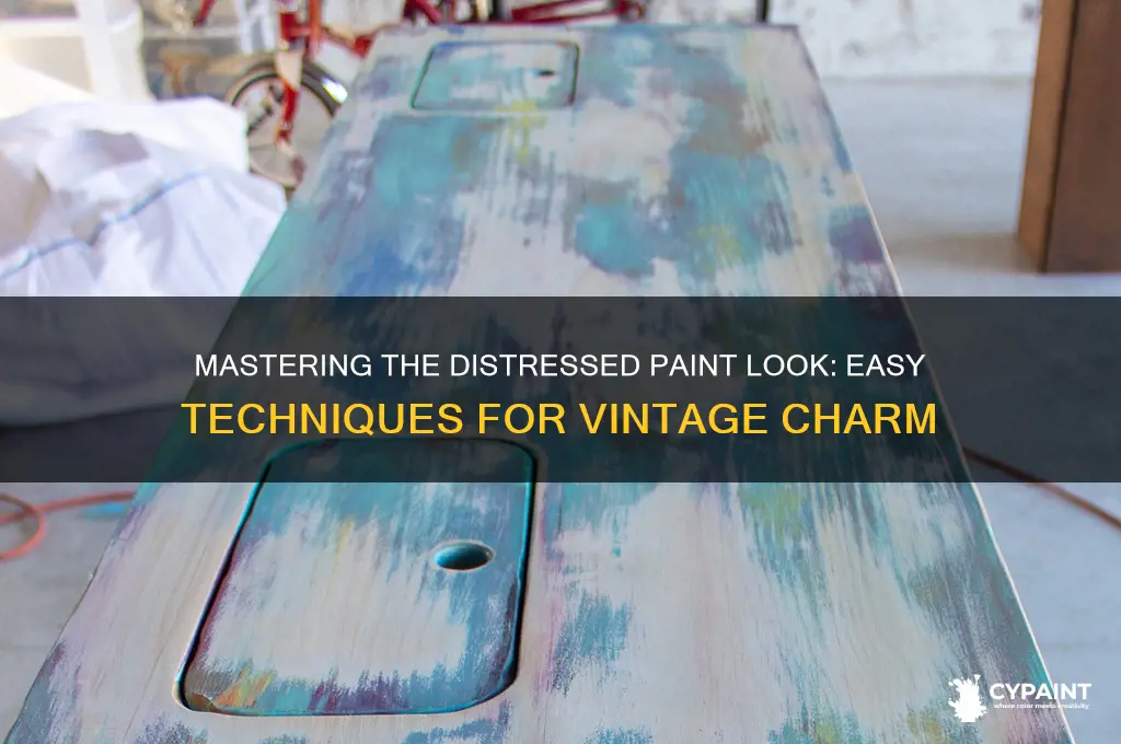 how to give a distressed paint look