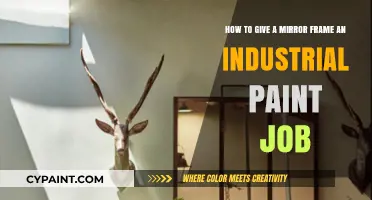 Industrial Chic: Transforming Your Mirror Frame with a Bold Paint Job