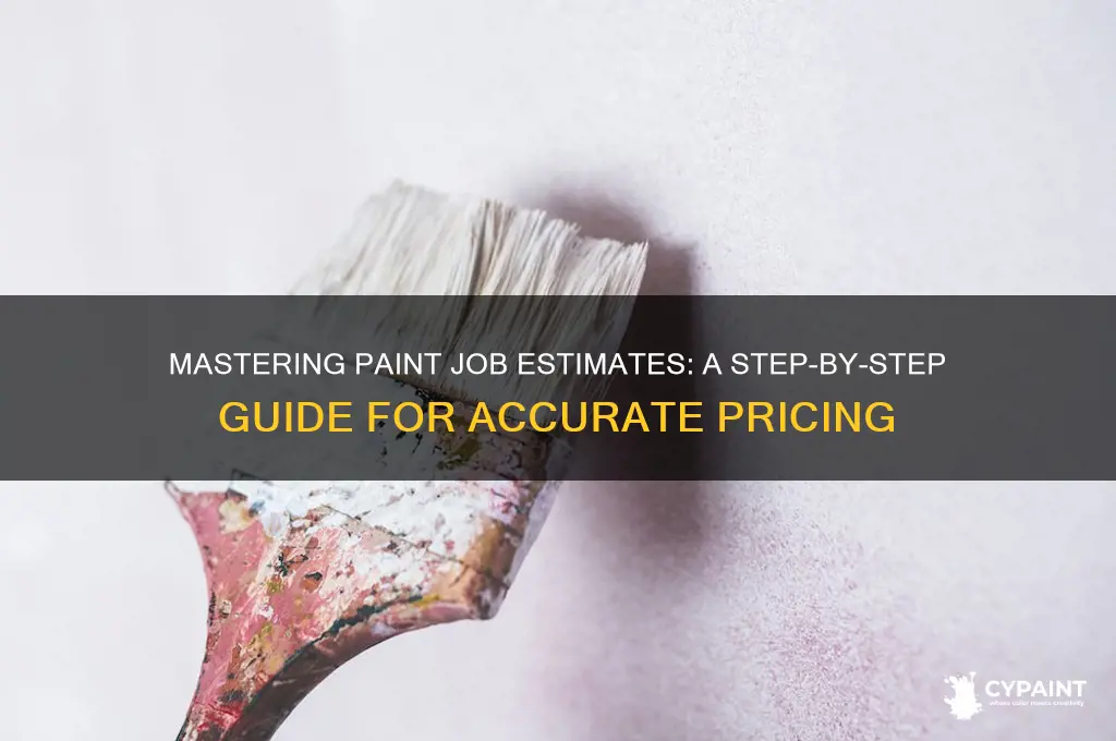 how to give a paint job estimate