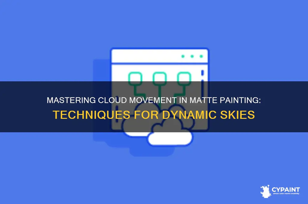 how to give clouds movement matte painting
