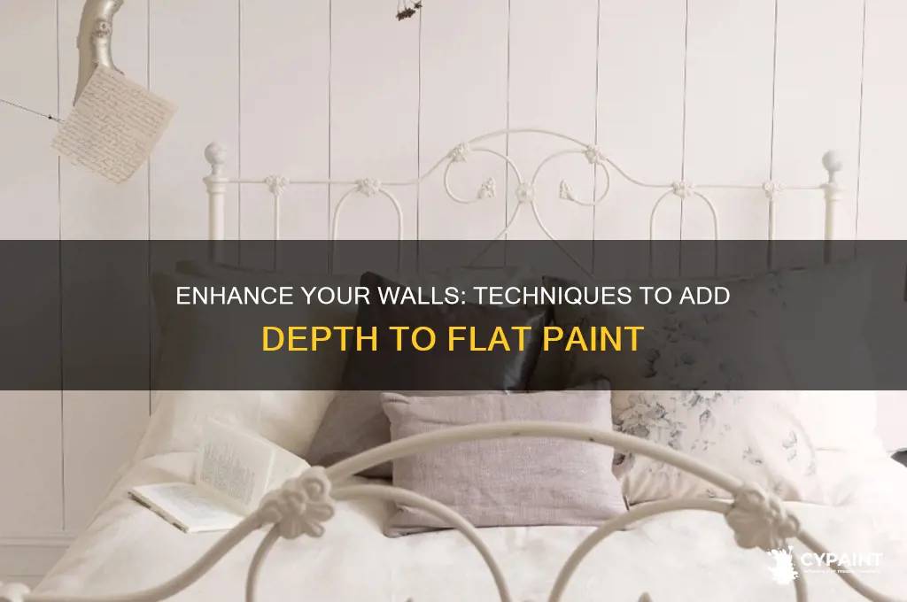 how to give depth to flat paint