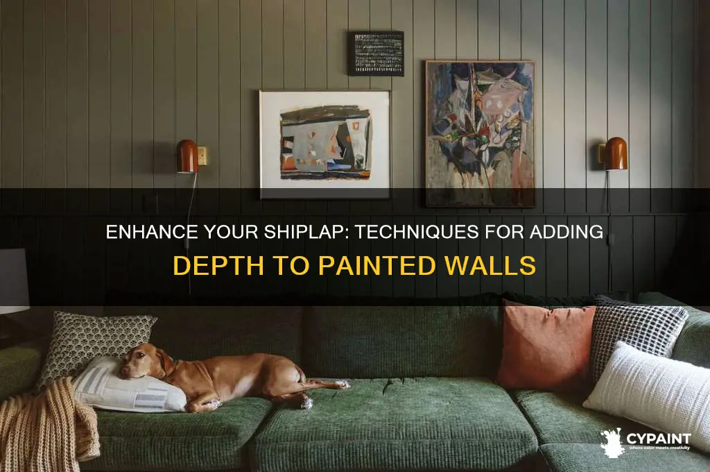 how to give depth to painted shiplap