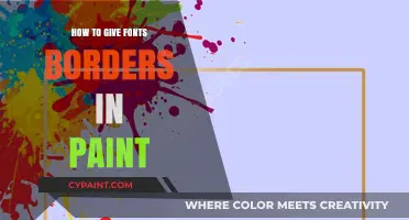 Adding Borders to Fonts in Paint: A Simple Step-by-Step Guide