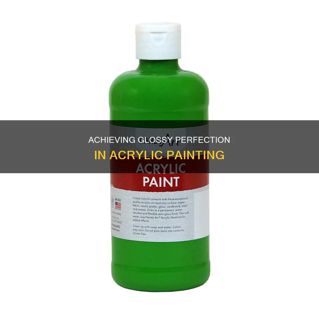 how to give gloss finish to a rylic painting