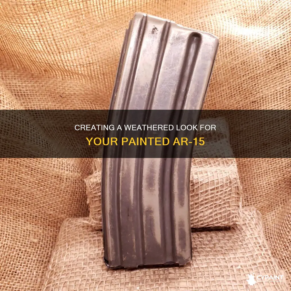 how to give painted ar 15 a weathered look