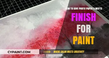 Achieve Matte Finish on Photo Paper for Painting: Easy Techniques