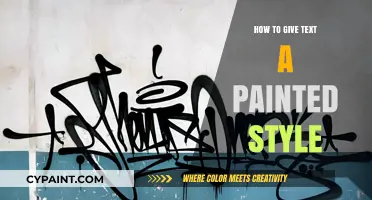 Master the Art: Transforming Text into a Painted Style Effortlessly