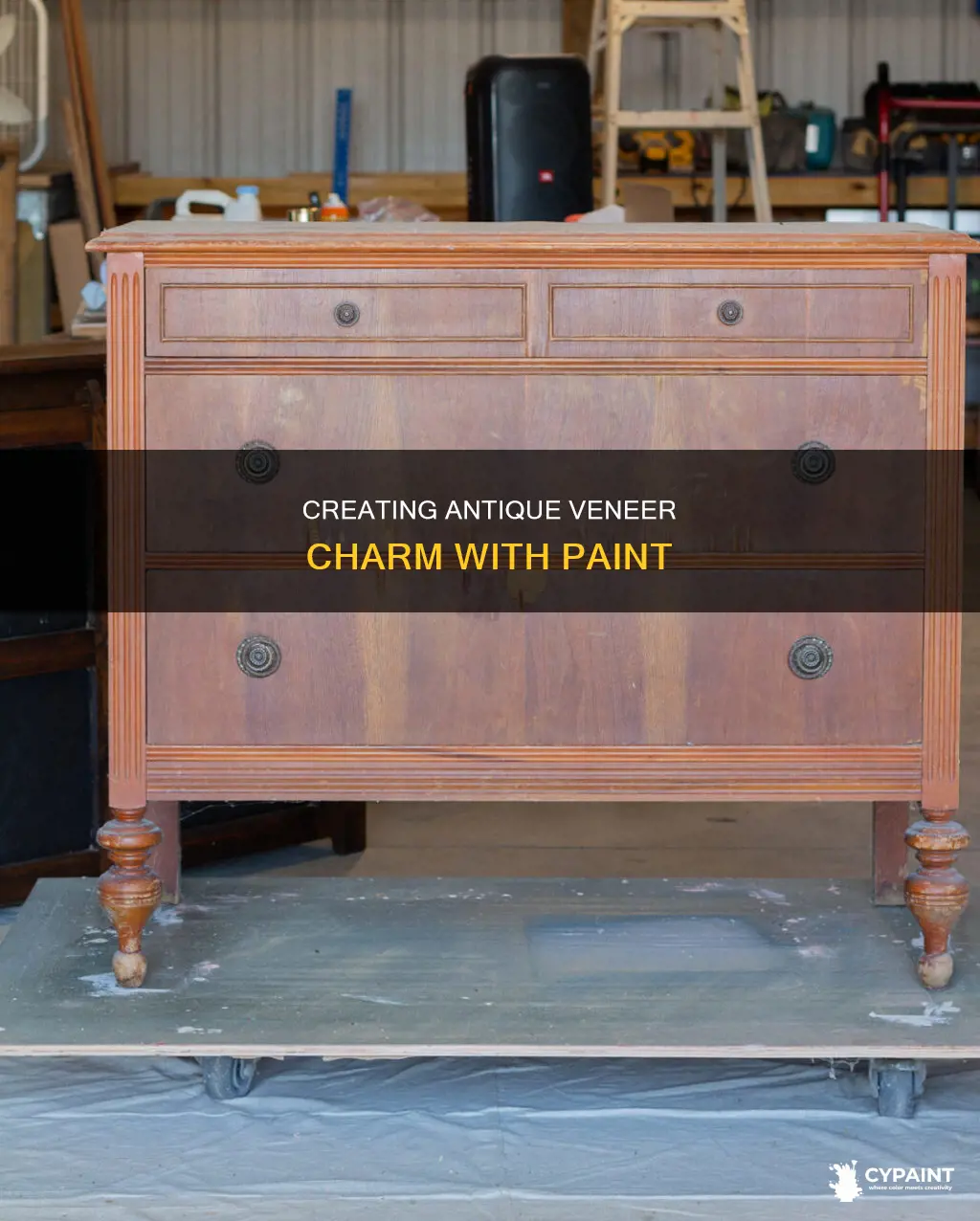 how to give veneer an antique look with paint