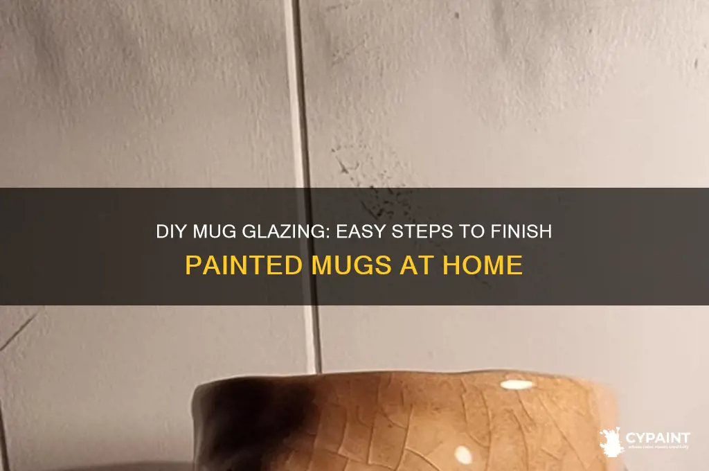 how to glaze painted mugs at home