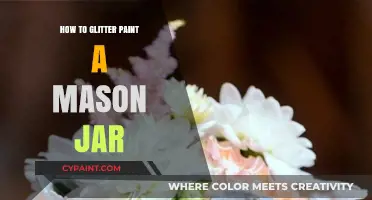 Sparkle Your Space: Easy DIY Glitter Paint Mason Jar Tutorial