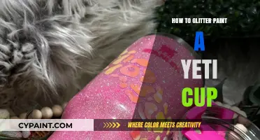 Sparkle Your Yeti Cup: Easy Glitter Paint DIY Guide