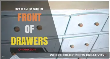 Sparkle Up Your Space: Easy Glitter Paint Drawer Front DIY