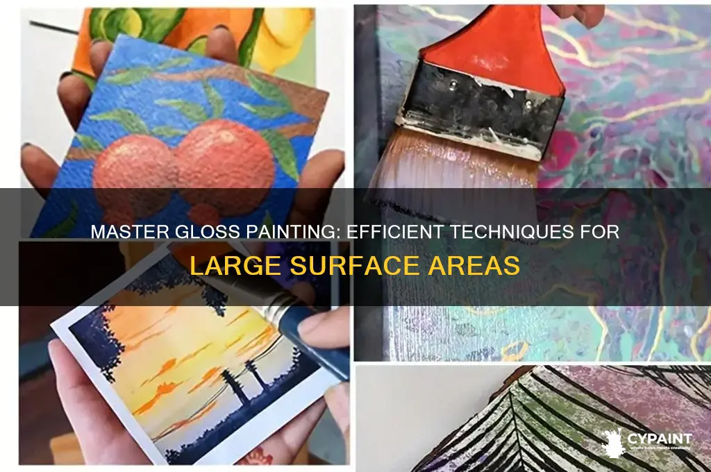 how to gloss paint a large area