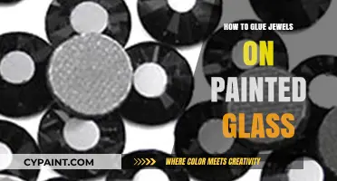 Sparkling Creations: Gluing Jewels on Painted Glass Made Easy