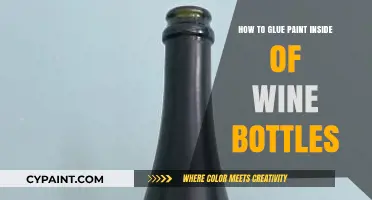 Creative Wine Bottle Art: Gluing Paint Inside for Stunning Decor
