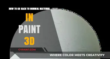 Revert to Normal Material in Paint 3D: A Quick Guide