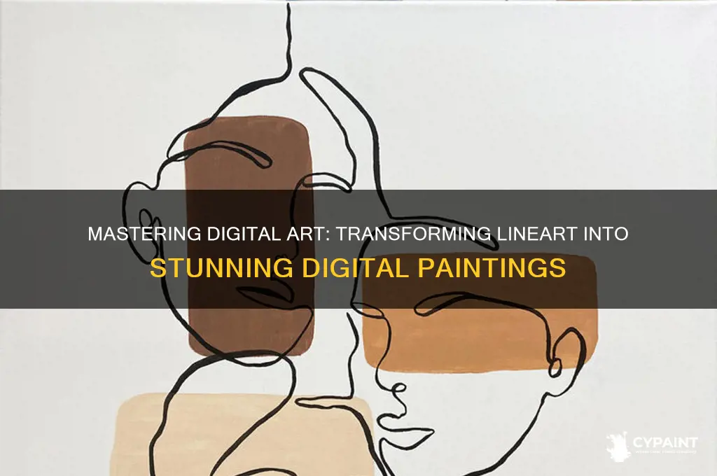 how to go from lineart to digital painting