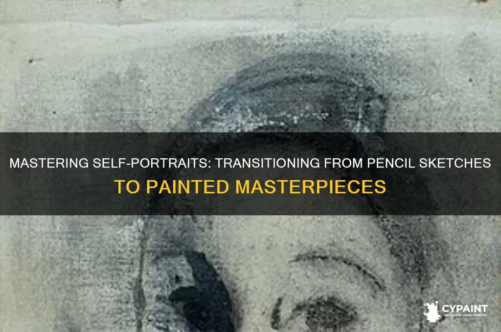 how to go from pencil portraits to paint self portraits