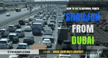 Navigating from Dubai to National Paints, Sharjah