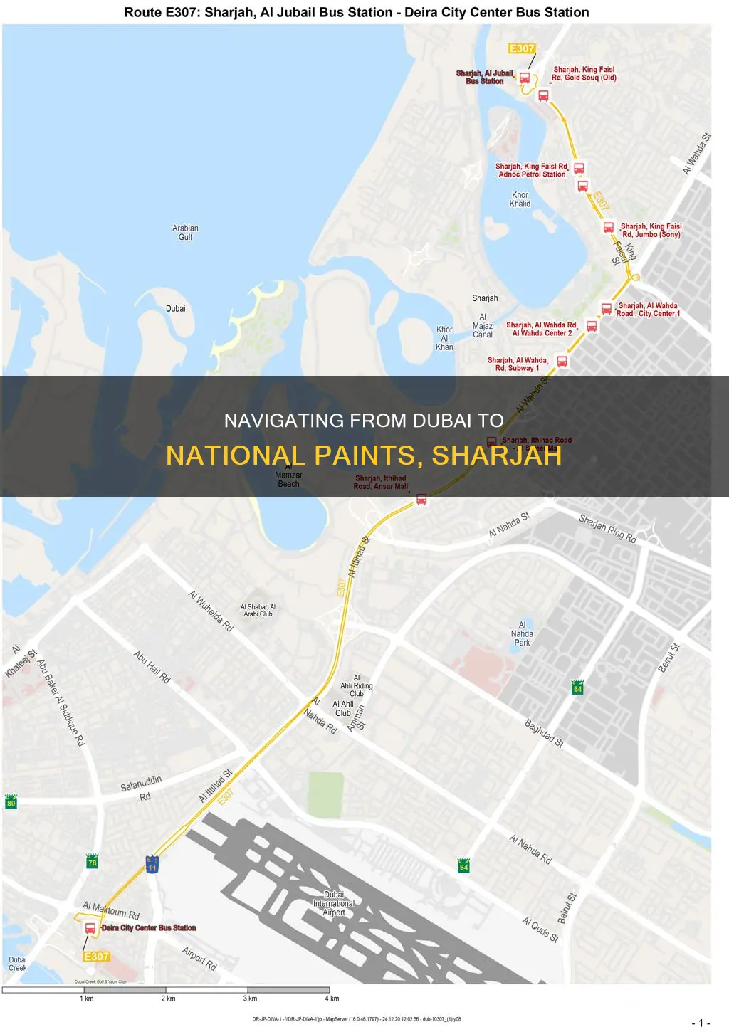 how to go to national paints sharjah from dubai