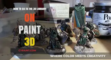 Accessing Paint 3D's 3D Library: A Step-by-Step Guide