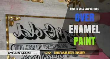 Elegant Gold Leaf Lettering on Enamel Paint: A Step-by-Step Guide