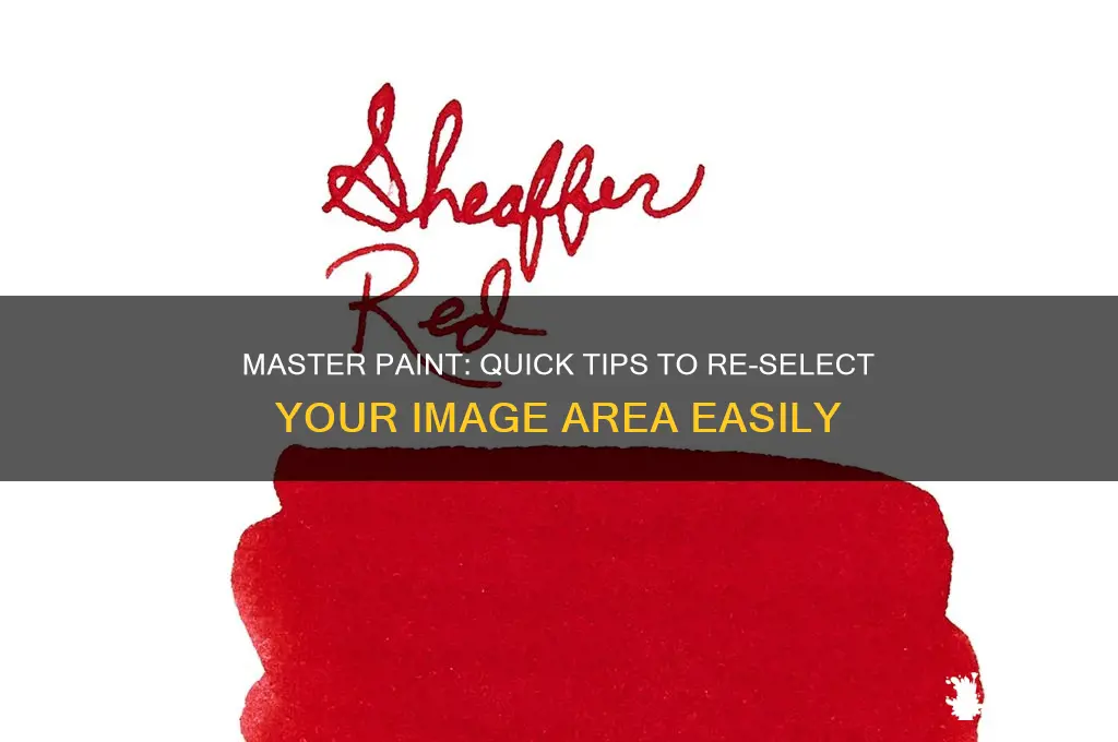 how to grab selection again in paint