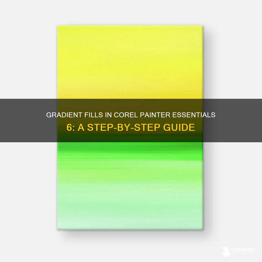 how to gradient fill in corel painter essentials 6