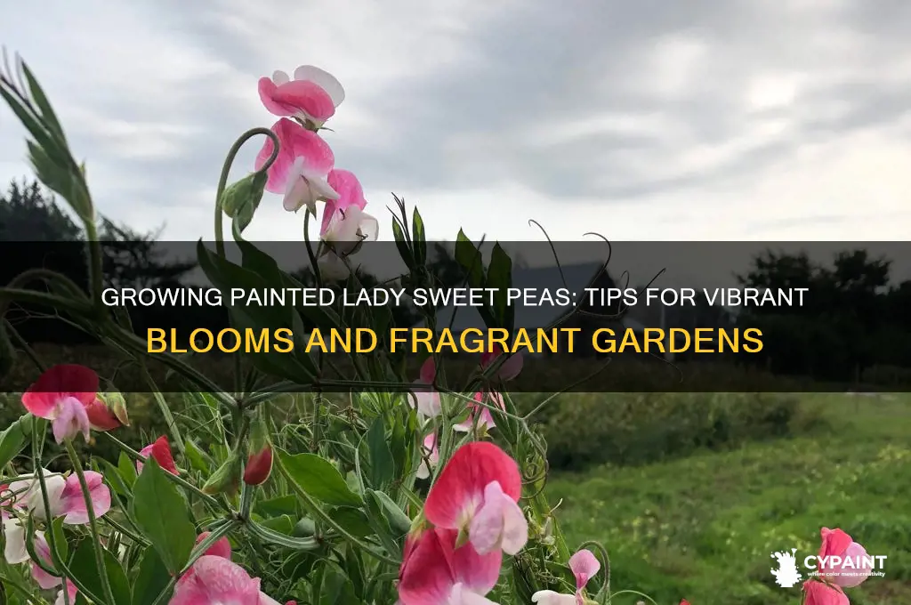 how to grow painted lady sweet peas