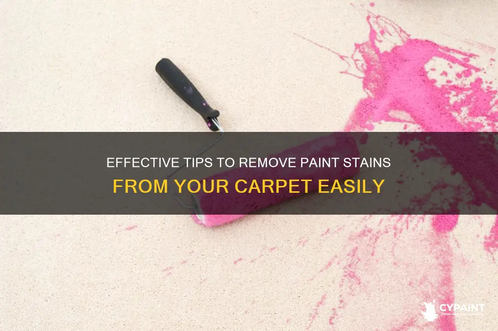 how to grt paint out of carpet