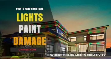 Preventing Paint Damage While Hanging Christmas Lights: Tips and Tricks
