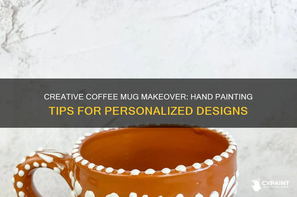 how to hand paint a coffee mug