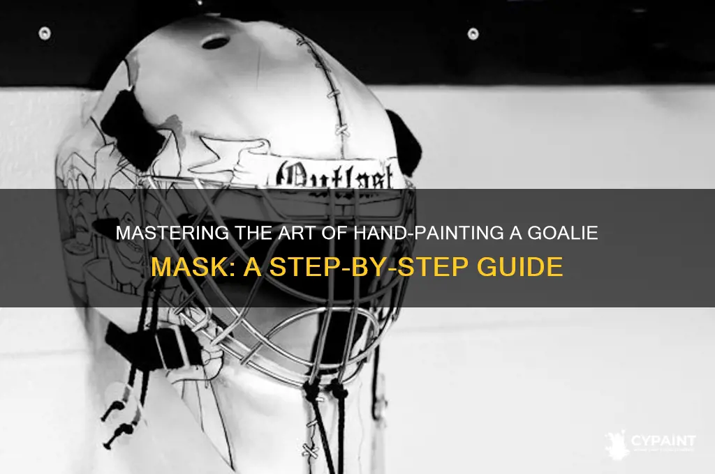 how to hand paint a goalie mask