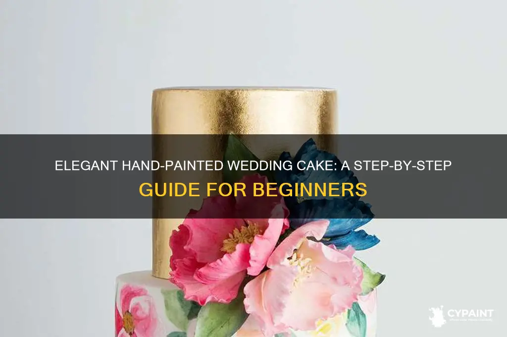 how to hand paint a wedding cake