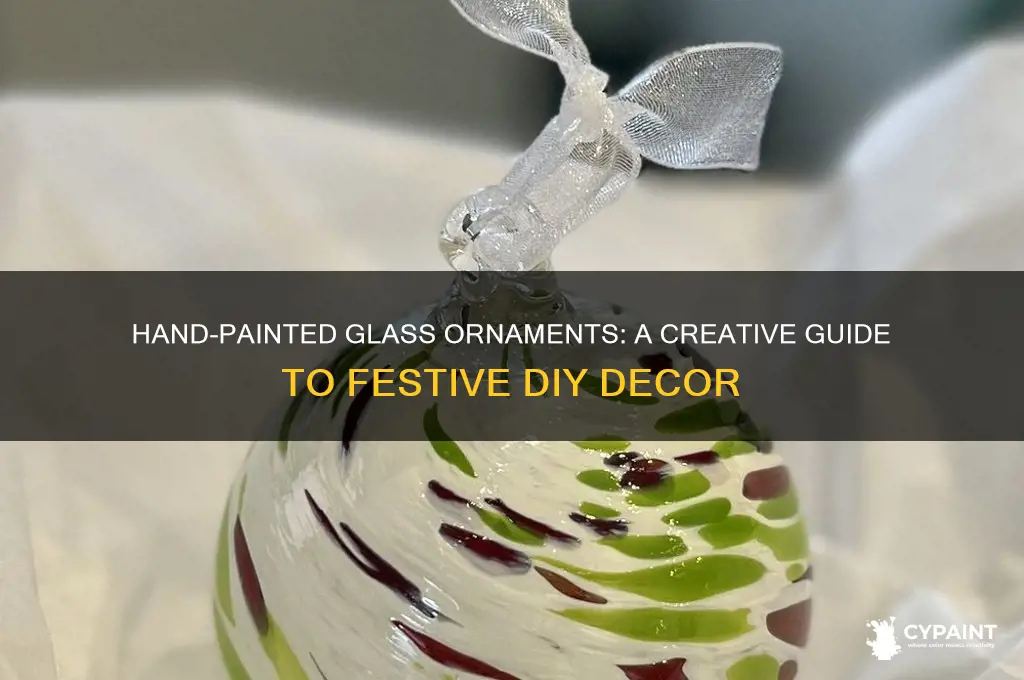 how to hand paint glass christmas ornaments