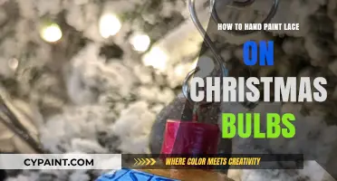 Elegant Hand-Painted Lace Designs for Christmas Bulbs: A DIY Guide