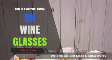 Elegant Hand-Painted Wine Glasses: Personalizing with Names Step-by-Step