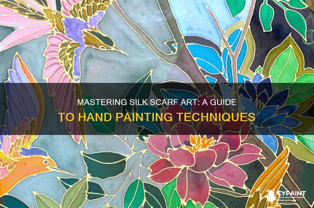 how to hand paint on silk scarves