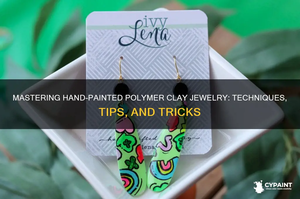 how to hand paint polymer clay jewelry