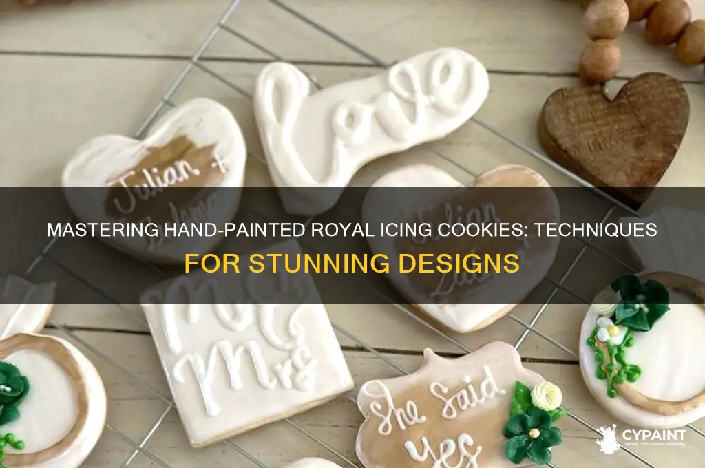 how to hand paint royal icing cookies