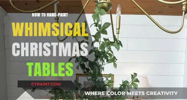 Hand-Paint Whimsical Christmas Tables: Creative DIY Holiday Decor Guide