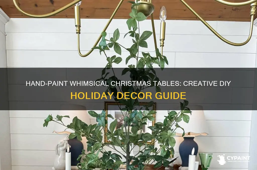 how to hand-paint whimsical christmas tables