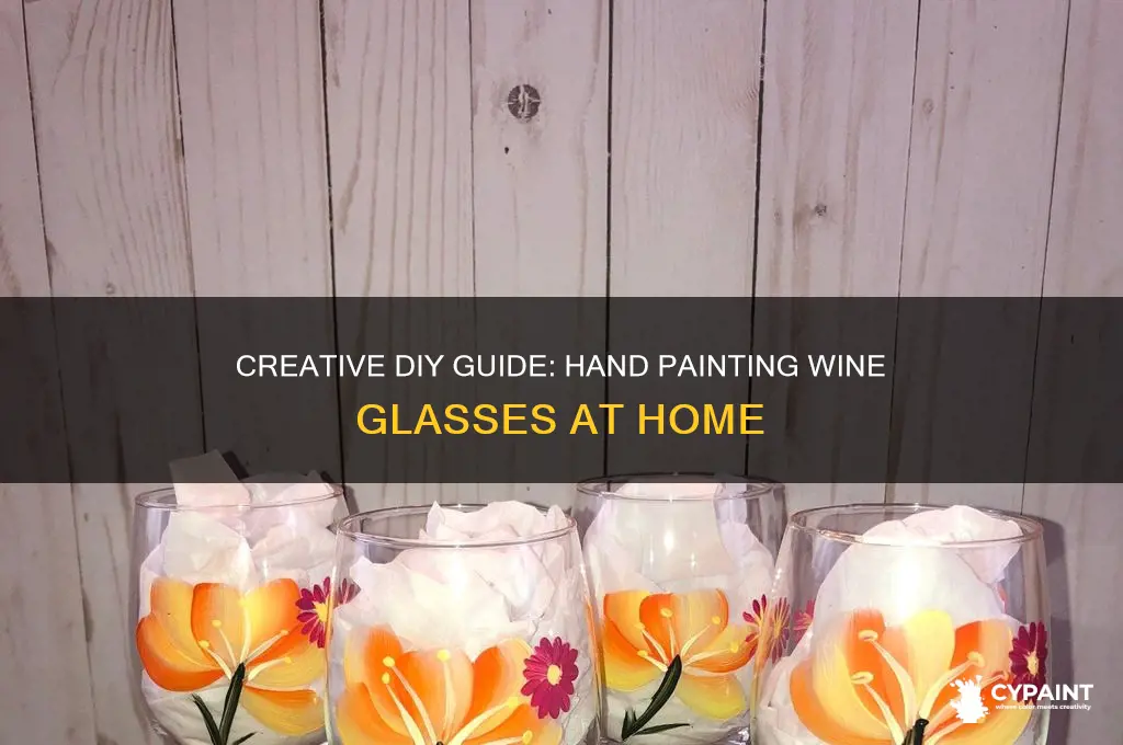 how to hand paint wine glasses at home